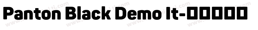 Panton Black Demo It字体转换